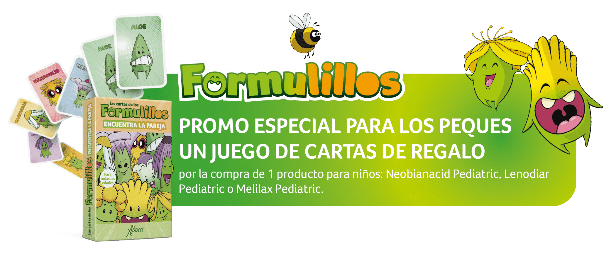 Promo especial para los peques un juego de cartas de regalo