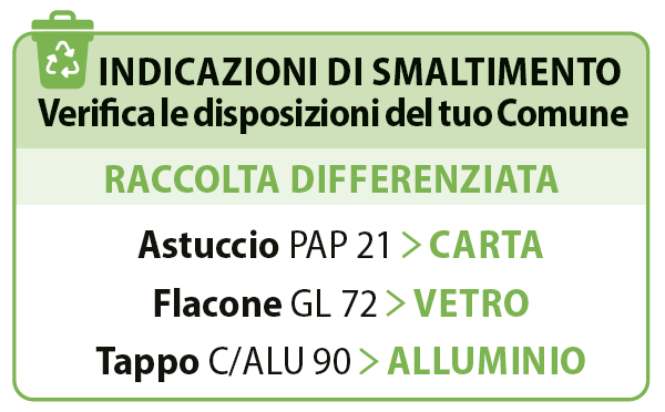 smaltimento mirtillo plus capsule carta vetro alluminio