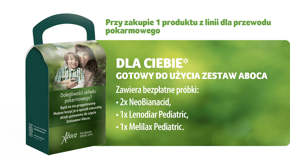 Przy zakupie 1 produktu z linii dla przewodu pokarmowego