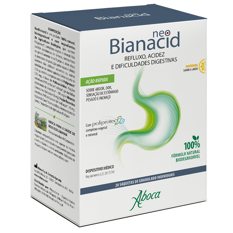 NeoBianacid – Saquetas de granulado – Limão