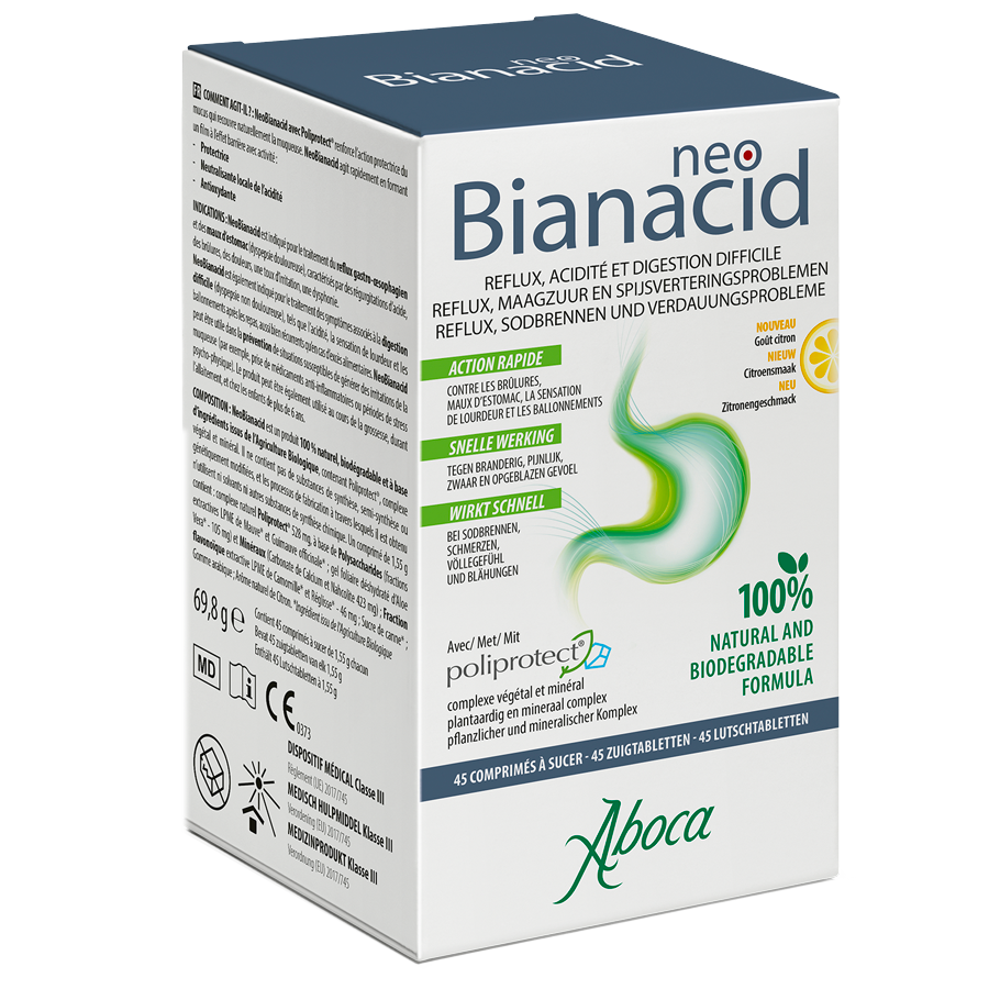 NeoBianacid 45 tabletten | Citroensmaak