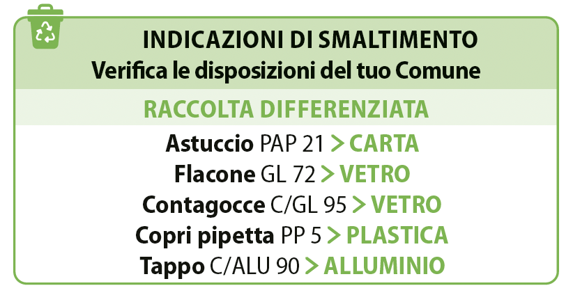 Tabelle carta vetro plastica alluminio